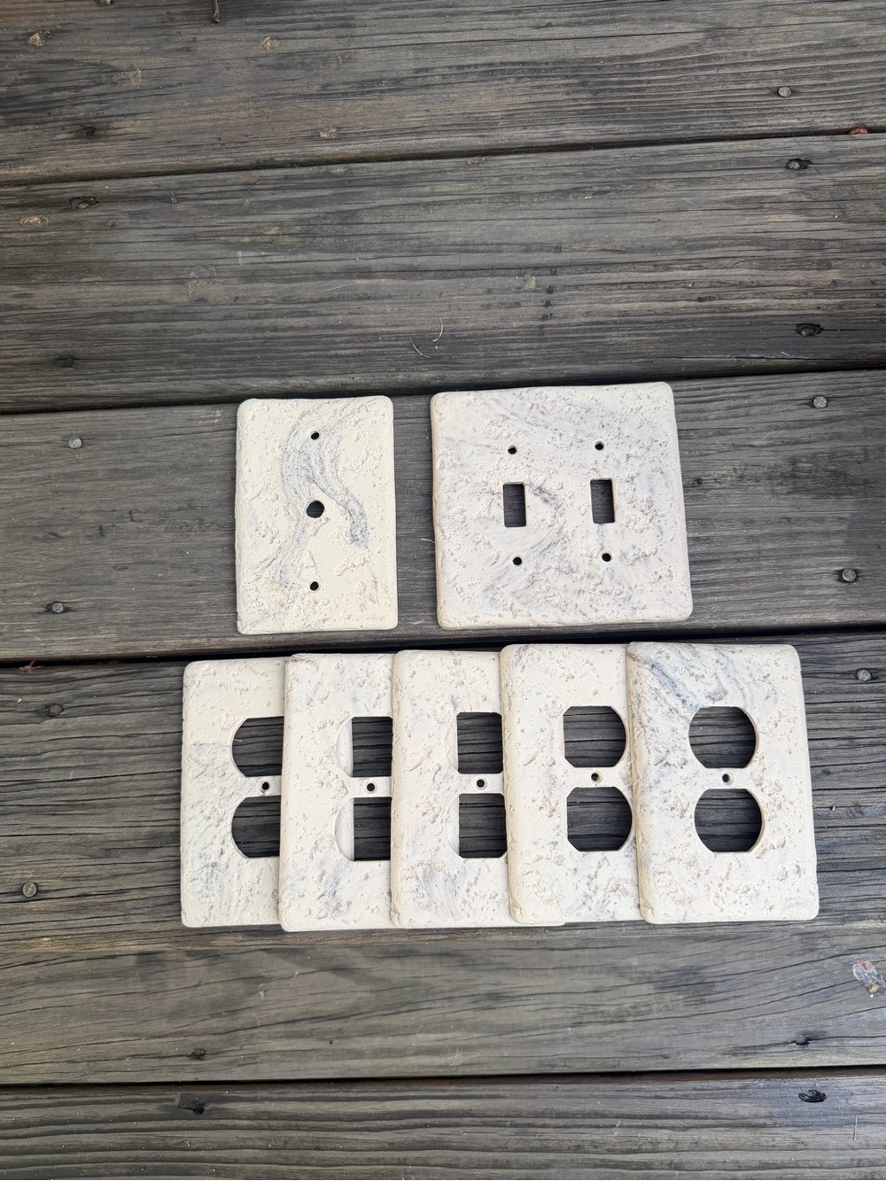 Travertine Espresso Switch Plates